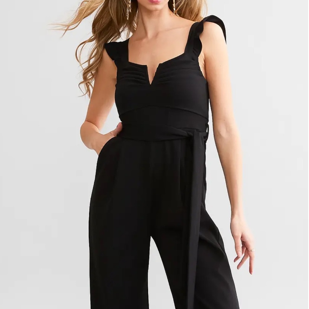 Willow & Root Black V-Wire Jumpsuit – Size XL - Picture 4 of 13
